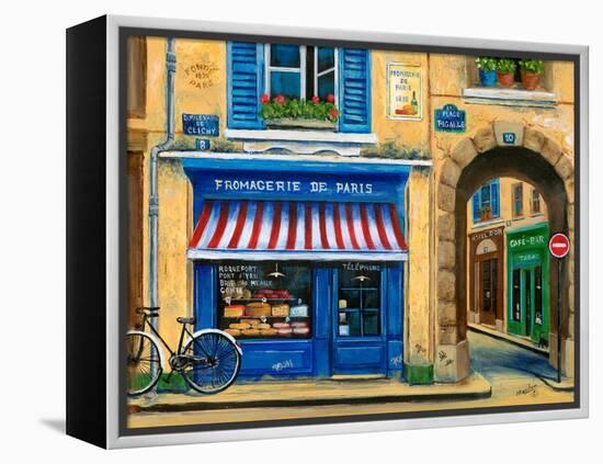 French Cheese Shop-Marilyn Dunlap-Framed Stretched Canvas