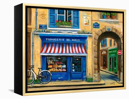 French Cheese Shop-Marilyn Dunlap-Framed Stretched Canvas