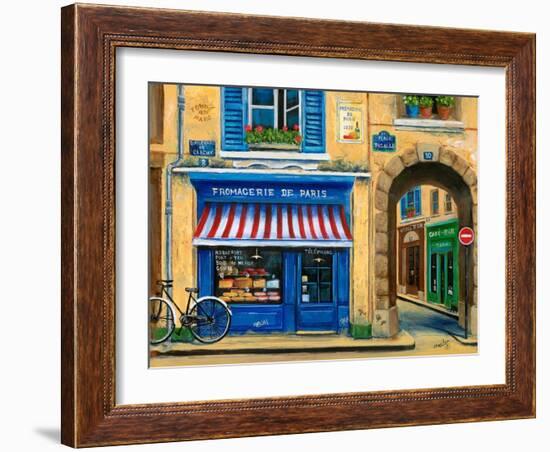 French Cheese Shop-Marilyn Dunlap-Framed Art Print
