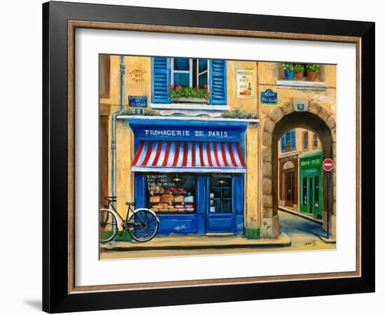 French Cheese Shop-Marilyn Dunlap-Framed Art Print