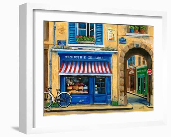 French Cheese Shop-Marilyn Dunlap-Framed Art Print