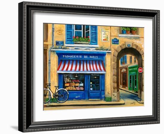 French Cheese Shop-Marilyn Dunlap-Framed Art Print