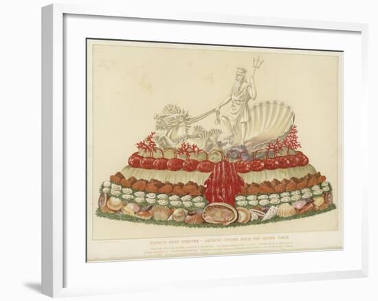 French Chef D'Oeuvre - Artistic Centre Piece for Supper Table-null-Framed Giclee Print