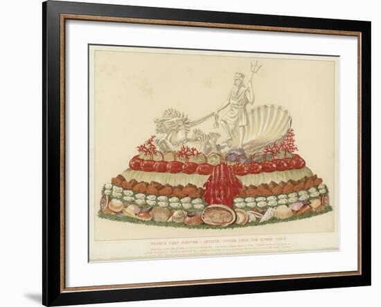 French Chef D'Oeuvre - Artistic Centre Piece for Supper Table-null-Framed Giclee Print