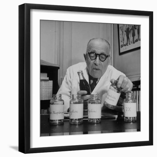 French Chemist, Analyzing the Ingredients of Coca-Cola-null-Framed Photographic Print