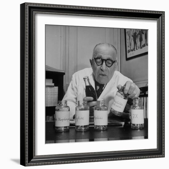 French Chemist, Analyzing the Ingredients of Coca-Cola-null-Framed Photographic Print