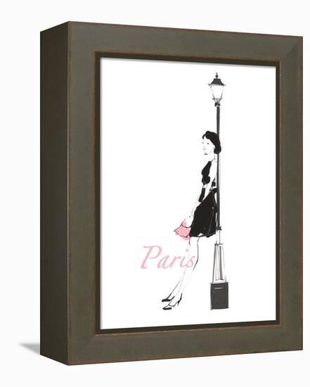 French Chic III Pink on White-Avery Tillmon-Framed Stretched Canvas