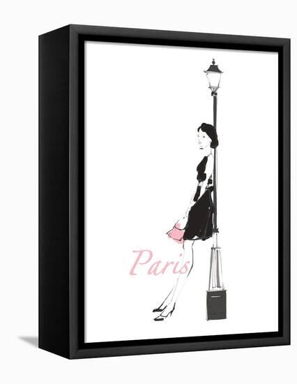 French Chic III Pink on White-Avery Tillmon-Framed Stretched Canvas