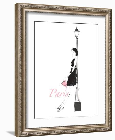 French Chic III Pink on White-Avery Tillmon-Framed Art Print