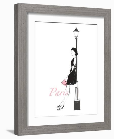 French Chic III Pink on White-Avery Tillmon-Framed Art Print