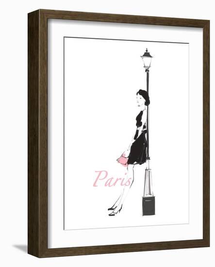 French Chic III Pink on White-Avery Tillmon-Framed Art Print