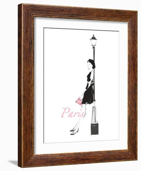 French Chic III Pink on White-Avery Tillmon-Framed Art Print