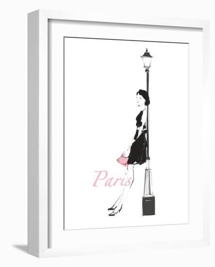 French Chic III Pink on White-Avery Tillmon-Framed Art Print