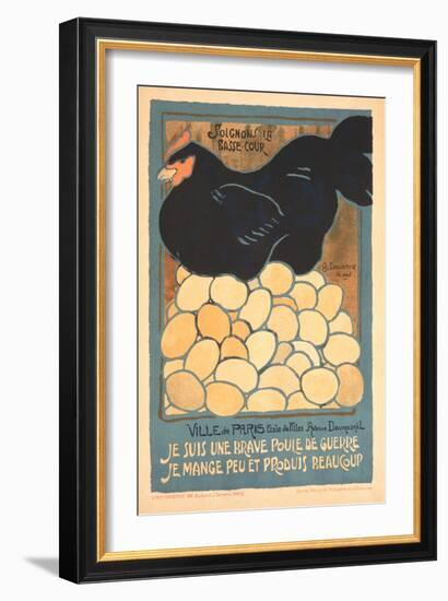 French Chicken with Many Eggs-null-Framed Art Print