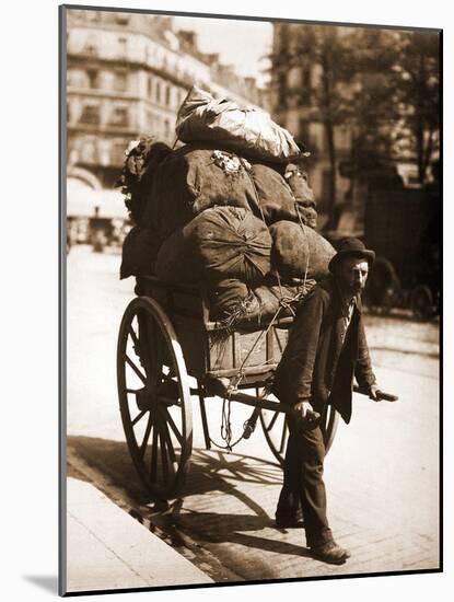 French Chiffonier - Ragpicker-Eugène Atget-Mounted Photographic Print