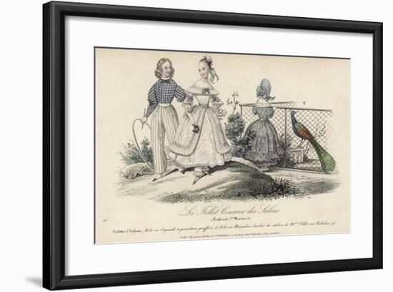 French Children's Fashions, 19th Century-null-Framed Giclee Print