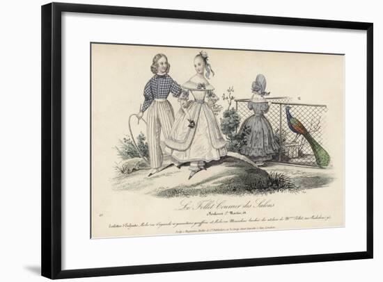 French Children's Fashions, 19th Century-null-Framed Giclee Print