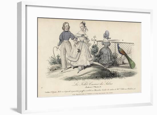French Children's Fashions, 19th Century-null-Framed Giclee Print