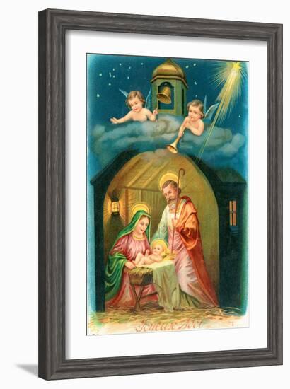 French Christmas Card-null-Framed Giclee Print