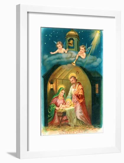 French Christmas Card-null-Framed Giclee Print