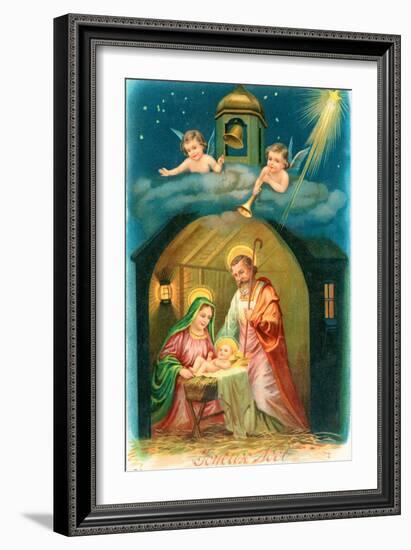 French Christmas Card-null-Framed Giclee Print