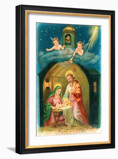 French Christmas Card-null-Framed Giclee Print