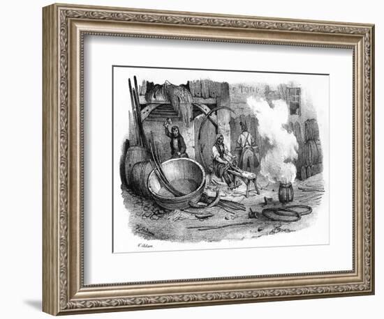 French Cooper-Victor Adam-Framed Art Print