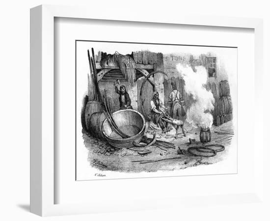 French Cooper-Victor Adam-Framed Art Print