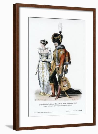 French Court Dress of the Time of the First Empire-null-Framed Giclee Print
