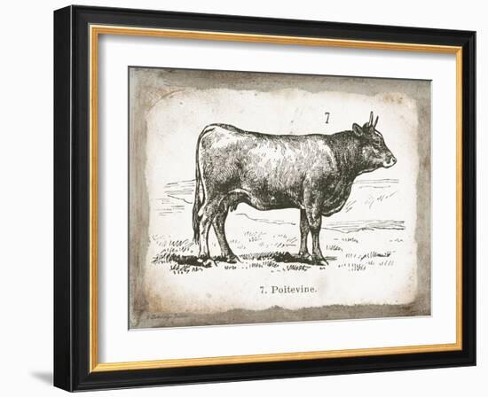 French Cow I-Gwendolyn Babbitt-Framed Art Print