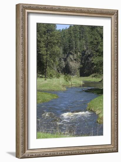 French Creek, Where Gold Was Discovered in the Black Hills, South Dakota-null-Framed Photographic Print