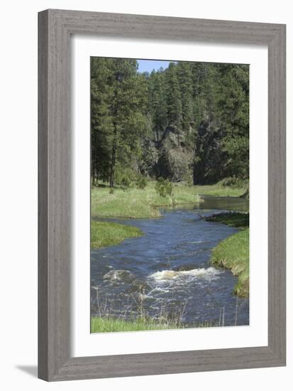 French Creek, Where Gold Was Discovered in the Black Hills, South Dakota-null-Framed Photographic Print