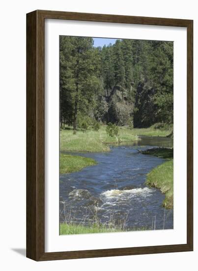 French Creek, Where Gold Was Discovered in the Black Hills, South Dakota-null-Framed Photographic Print