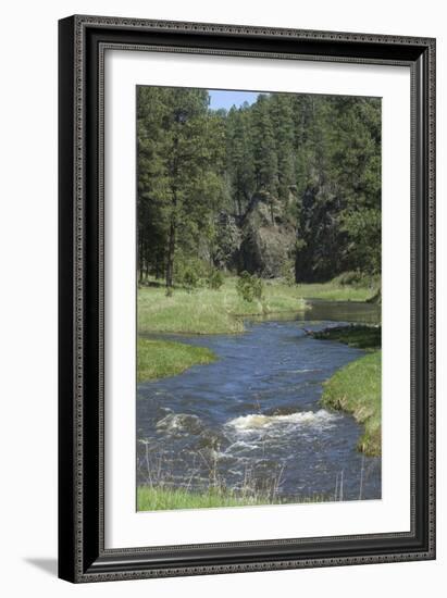 French Creek, Where Gold Was Discovered in the Black Hills, South Dakota-null-Framed Photographic Print