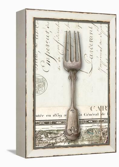 French Cuisine Fork-Devon Ross-Framed Stretched Canvas