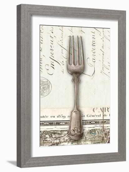 French Cuisine Fork-Devon Ross-Framed Art Print