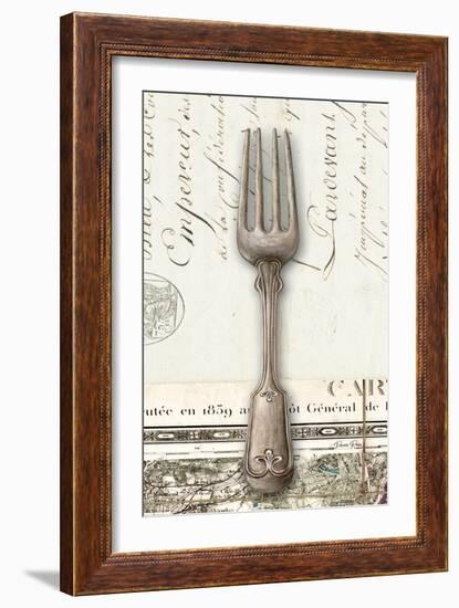 French Cuisine Fork-Devon Ross-Framed Art Print