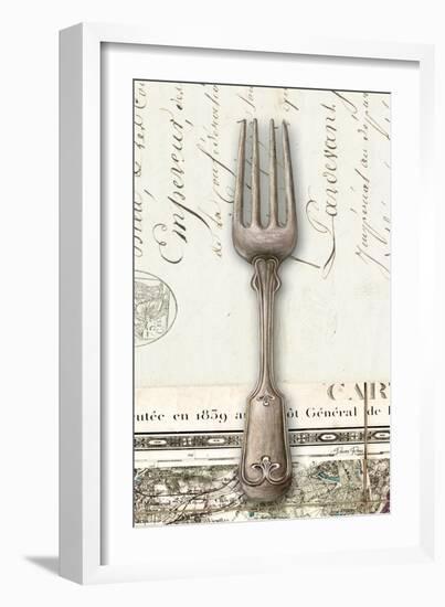 French Cuisine Fork-Devon Ross-Framed Art Print