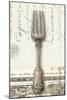 French Cuisine Fork-Devon Ross-Mounted Art Print