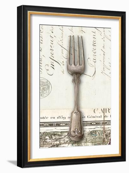 French Cuisine Fork-Devon Ross-Framed Art Print