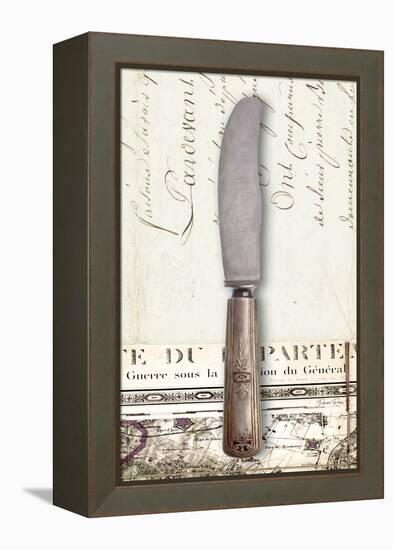 French Cuisine Knife-Devon Ross-Framed Stretched Canvas