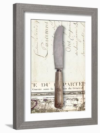 French Cuisine Knife-Devon Ross-Framed Art Print