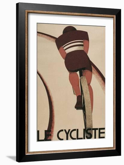 French Cycling Poster, Le Cycliste-null-Framed Premium Giclee Print