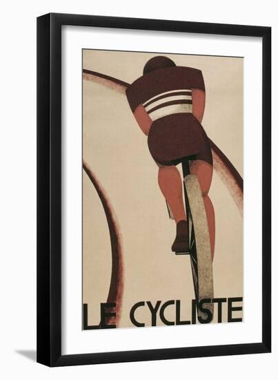 French Cycling Poster, Le Cycliste-null-Framed Premium Giclee Print