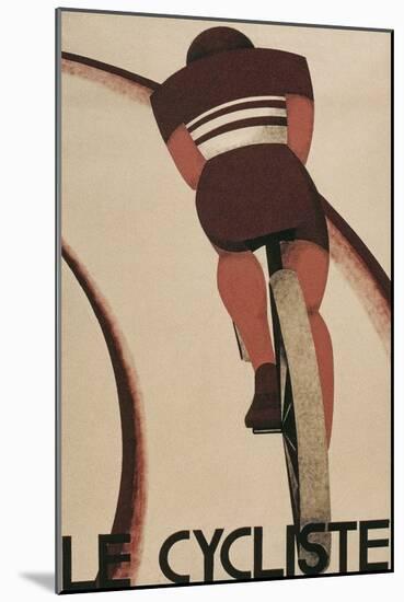 French Cycling Poster, Le Cycliste-null-Mounted Art Print