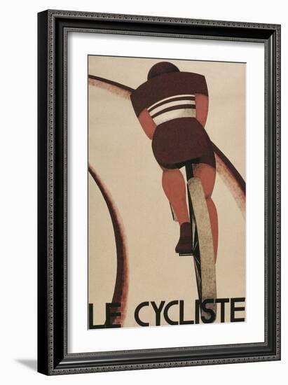 French Cycling Poster, Le Cycliste-null-Framed Art Print