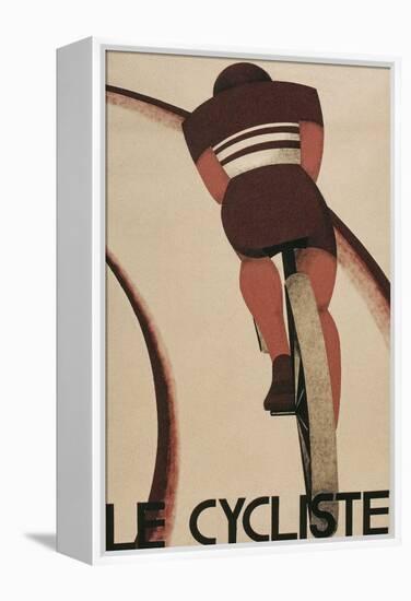 French Cycling Poster, Le Cycliste-null-Framed Stretched Canvas