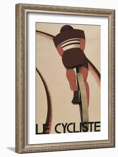 French Cycling Poster, Le Cycliste-null-Framed Art Print