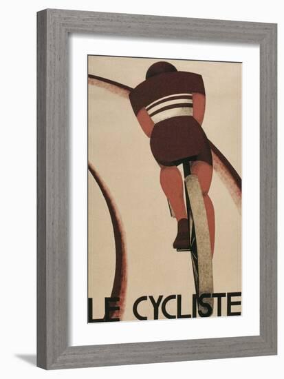 French Cycling Poster, Le Cycliste-null-Framed Art Print