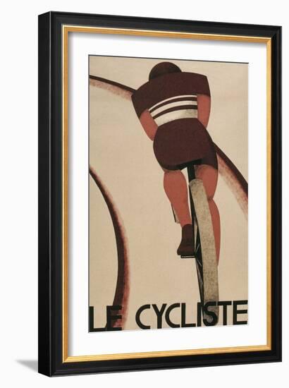 French Cycling Poster, Le Cycliste-null-Framed Art Print